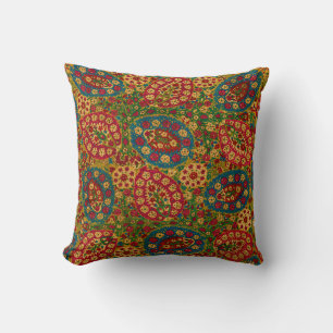 Coussin Tapisserie florale multicolore vintage