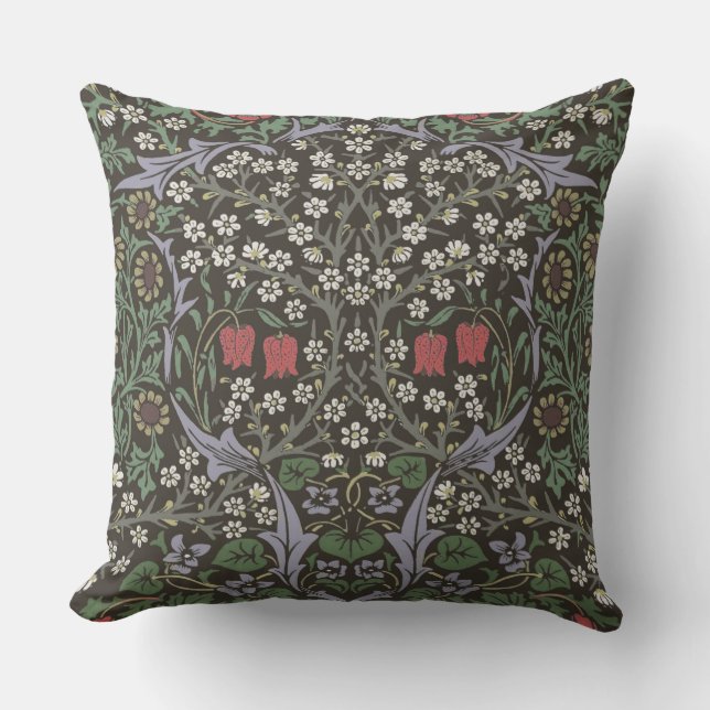 Coussin Tapisserie florale William Morris Blackthorn (Recto)