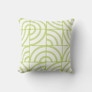 Coussin Tapisserie géométrique abstraite d'arc de chaux mo