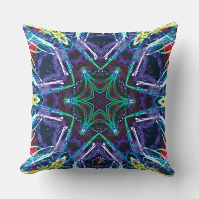 Coussin Tapisserie Kaléidoscope de Weaver (Recto)
