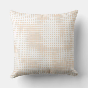 Coussin Tapisserie Moderne en Terracotta de pêche à Motif