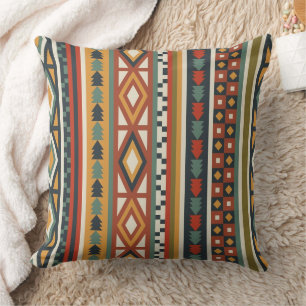 Coussin Tapisserie murale guerrier autochtone 20x20