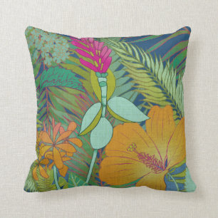 Coussin Tapisserie tropicale II