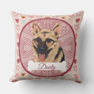 Coussin Tapisserin de la Saint-Valentin personnalisé Berge