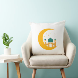 Coussin Tapisserin de mosquée du croissant de Ramadan