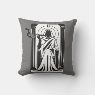 Coussin Tarot Grande Prêtresse Fumée de Weed Occulte