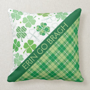Coussin Tarta vert et Shamrocks