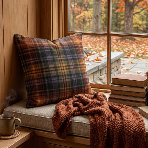 Coussin Tartan à carreaux classique d'automne - Carreaux r