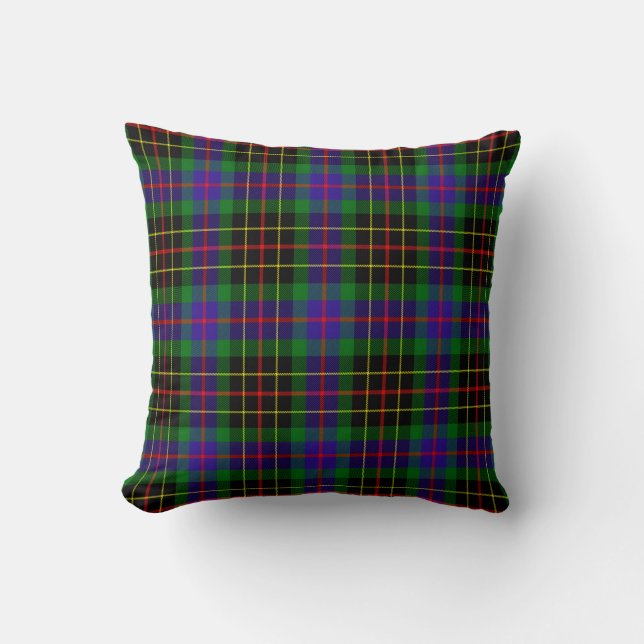 Coussin Tartan de la chasse à l'eau de ruisseau Pl (Recto)