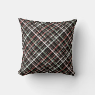Coussin Tartan de Noël texturé.
