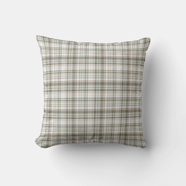 Coussin Tartan d'hiver (Recto)