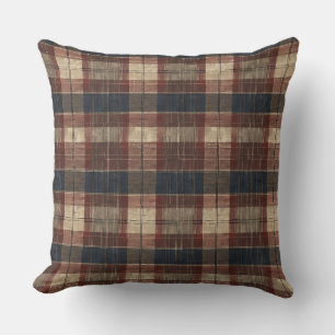 Coussin Tartan Écossais Antique