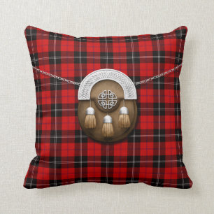 Coussin Tartan et escarcelle de Ramsay de clan