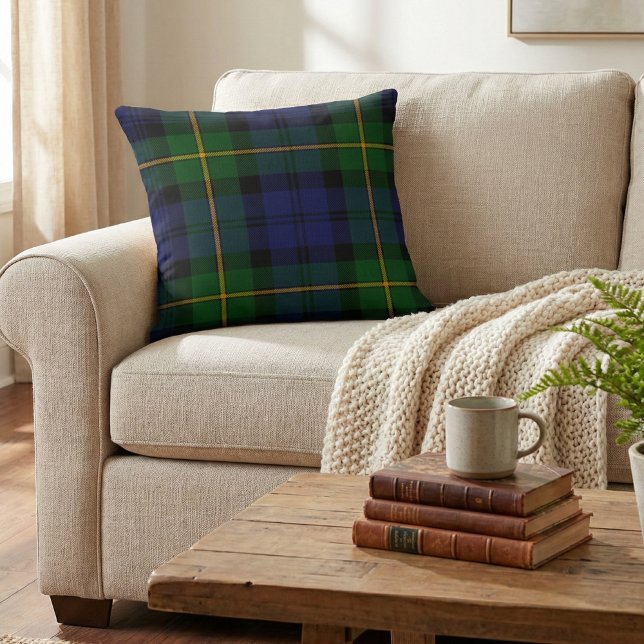 Coussin Tartan Gordon : Plaid Authentique du Clan Écossais (Créateur téléchargé)