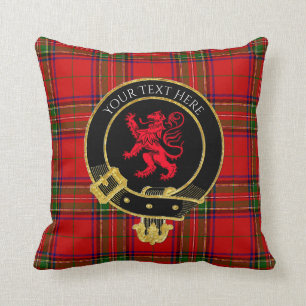 Coussin Tartan Lion de Clan Crest