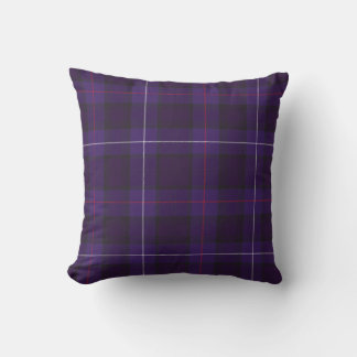 Coussin tartan mauve mackenzie noël écossais écossais