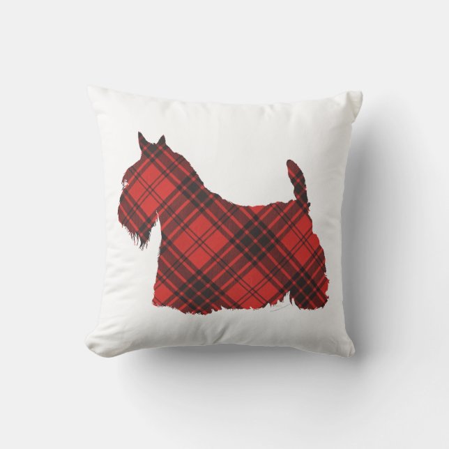 Coussin Tartan Maxwell Terrier Écossais (Recto)