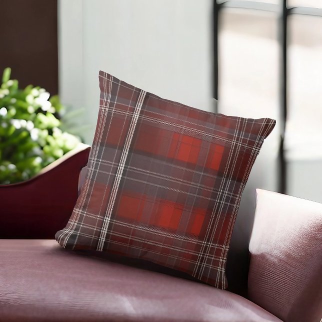 Coussin Tartan, Motif de chèques intemporels (Créateur téléchargé)