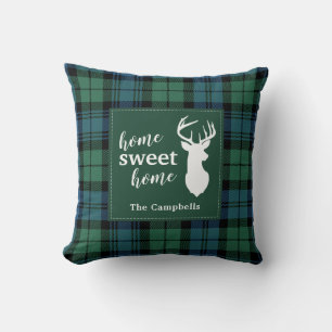 Coussin Tartan Noël Clan Campbell Plaid Personnalisé