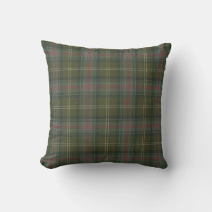 Coussin Tartan Patiné de Sutherland