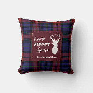Coussin Tartan Plaid Clan de Noël MacLachlan Personnaliser