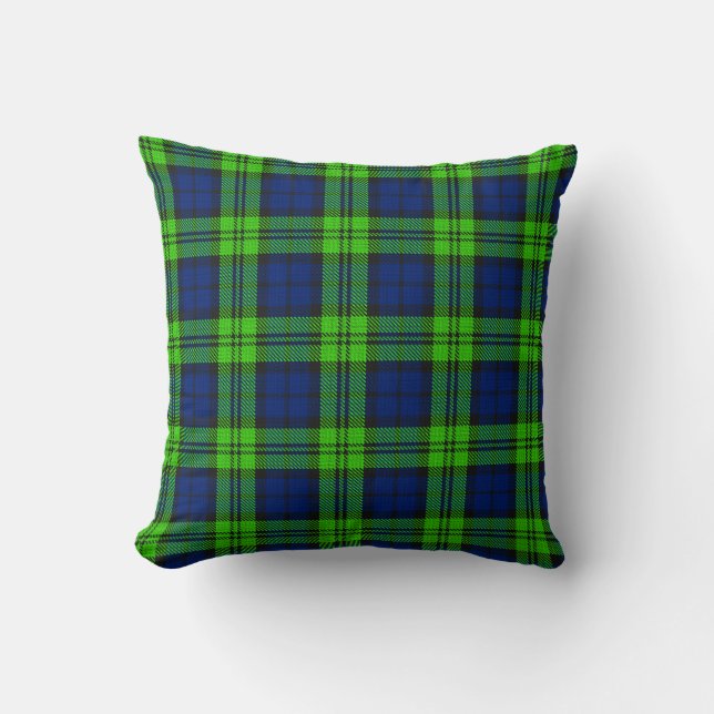 Coussin Tartan plaqué Blackwatch (Recto)