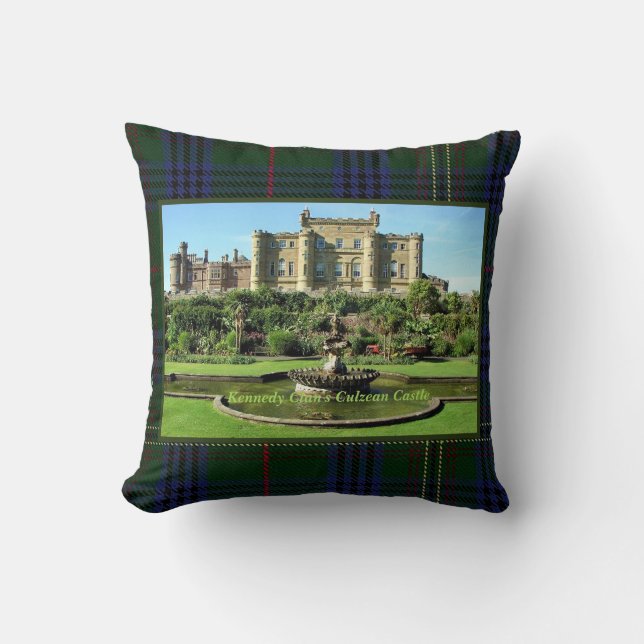 Coussin Tartan Throw Pillow de Kennedy Clan (Recto)