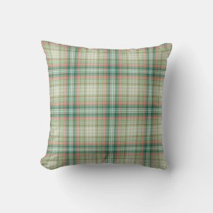 Coussin Tartan vert plaid