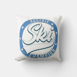 Coussin Tasse de café bicolore avec logo de champion de sk
