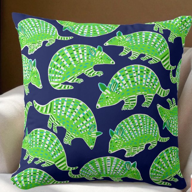 Coussin Tatou Prépa Bleu Marine Vert  (Créateur téléchargé)