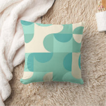 Taupe Beige Turquoise Blue Mint Cercles verts Moti