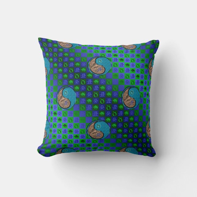 Coussin Taureau & Bœuf d'eau (Recto)