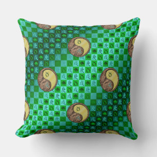 Coussin Taureau & Chien Métal