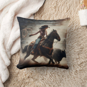 Coussin Taureau de rougeot de Rodéo à Dusty Arena