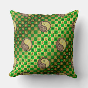 Coussin Taureau & Dragon de Métal