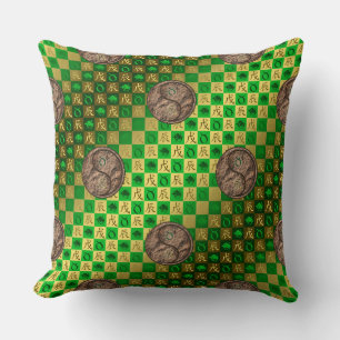 Coussin Taureau & Dragon de Terre