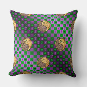 Coussin Taureau & Sanglier de feu