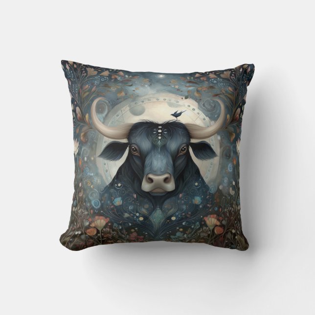 Coussin Taureau Taureau Zodiaque Astrologie Anniversaire M (Recto)