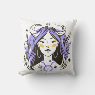 Coussin Taurus mystique Zodiaque