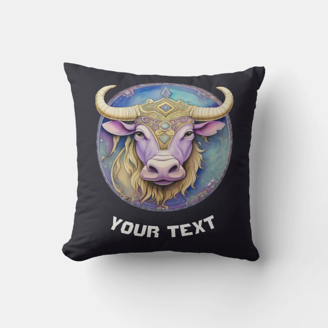 Coussin Taurus personnalisé Zodiac (Recto)