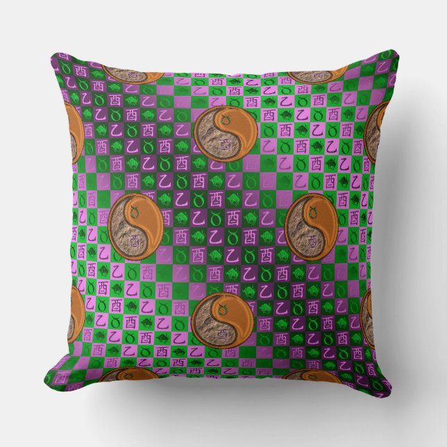 Coussin Taurus & Wood Rooster (Recto)