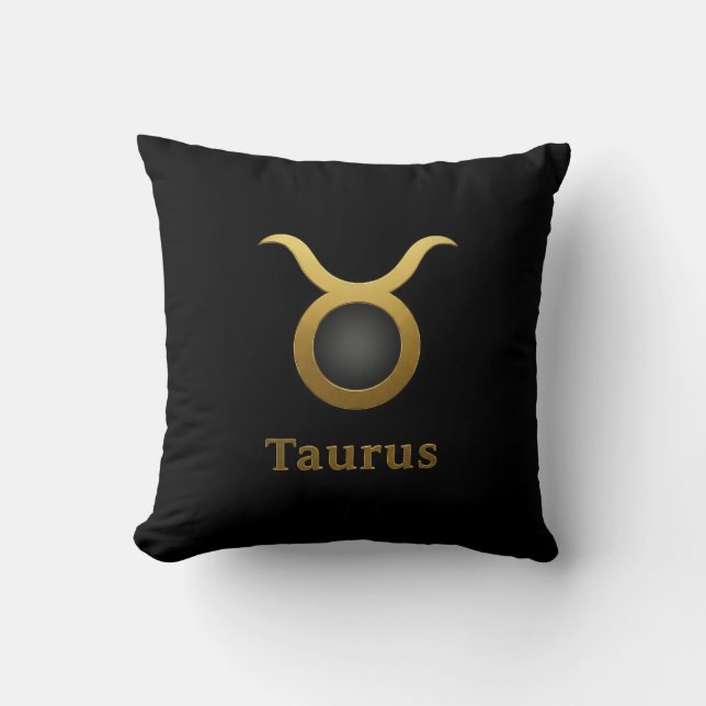 Coussin Taurus Zodiac / Cojín Símbolo de Tauro (Recto)