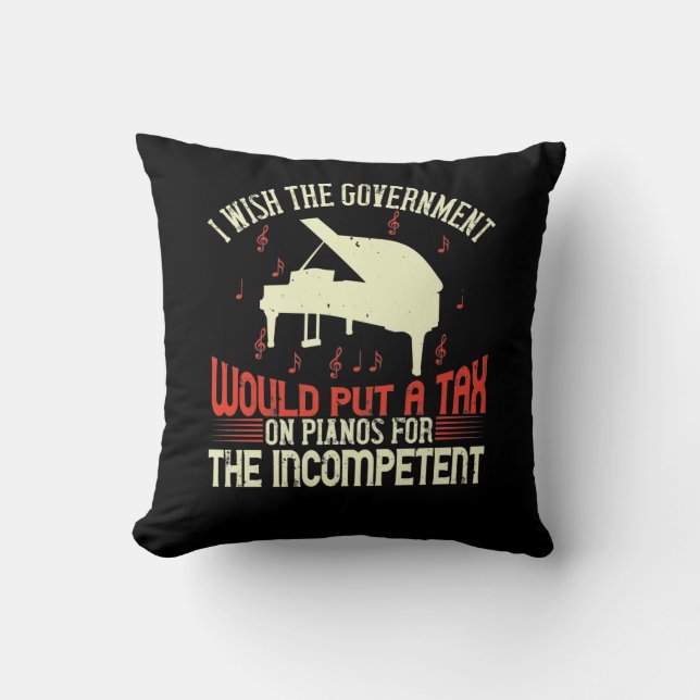 Coussin Taxe Sur Le Piano Pour Les Incompétents (Recto)