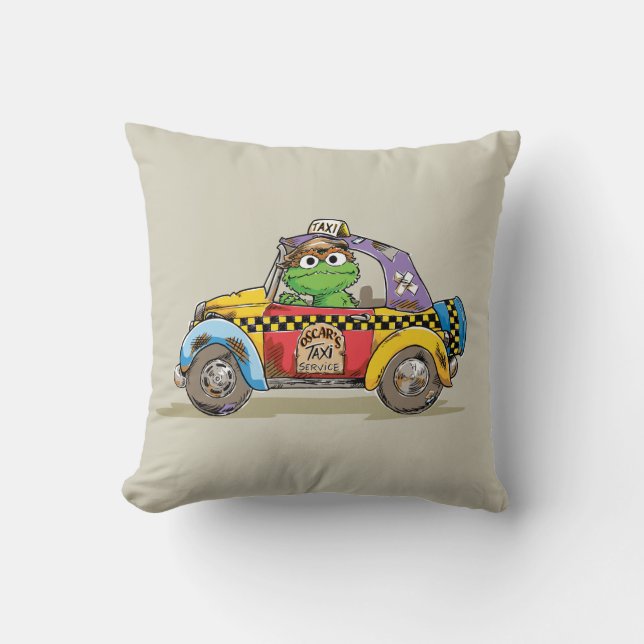 Coussin Taxi vintage Oscar (Recto)