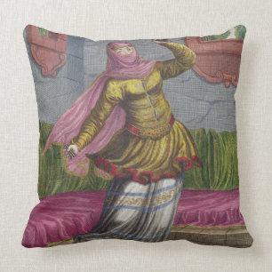 Coussin Tchinguis, ou danseur turc, XVIIIème siècle