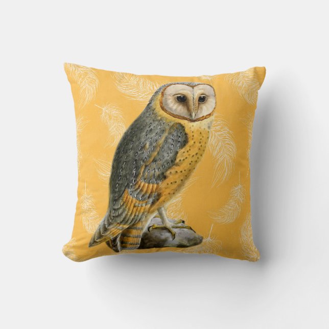 Coussin TCWC - Cru de hibou de grange (Recto)