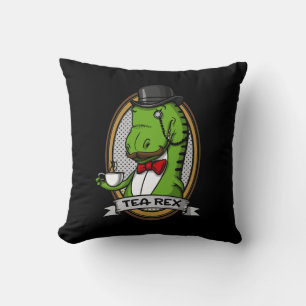 Coussin Tea Rex Drôle T-Rex Dinosaur Plaisanterie