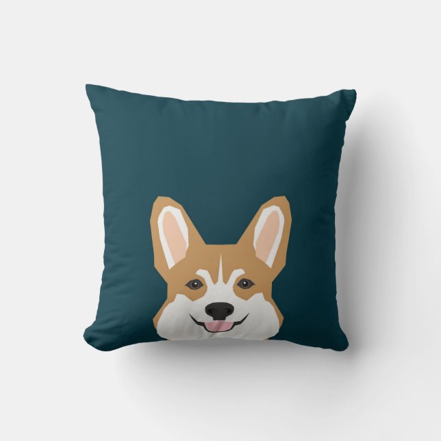 Coussin Teagan - Pembroke Welsh Corgi Dog (Recto)