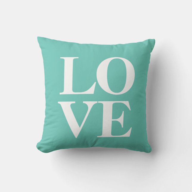Coussin | Teal d'amour (Recto)
