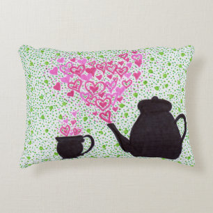Coussin - Teapot and Hearts